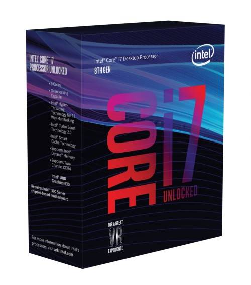 Intel Core i7-8700K 3.7GHz Coffee Lake Socket LGA1151 Desktop CPU - Cooler Not Included