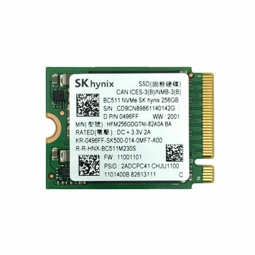 Sk Hynix BC511 256GB M.2 2230 PCle NVMe Solid State Drive - Pre Owned