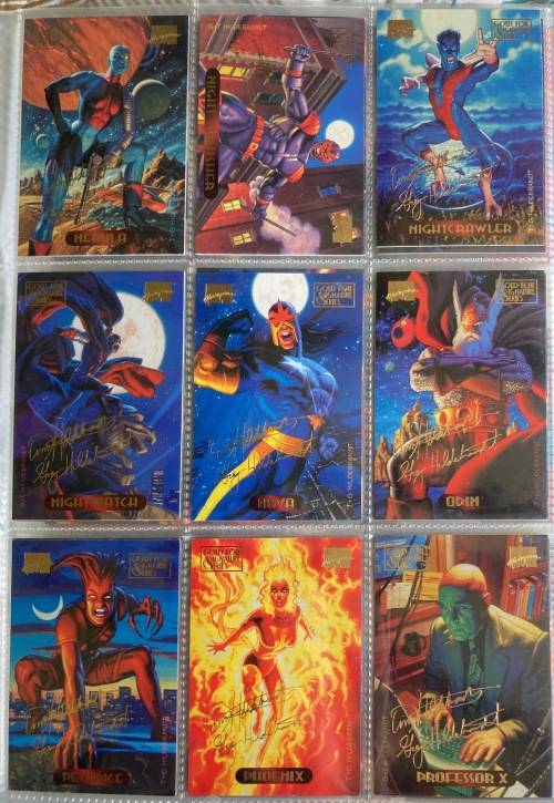 1994 marvel masterpieces(complete set including parallel gold signature set)