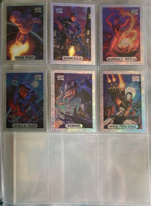 1994 marvel masterpieces(complete set including parallel gold signature set)