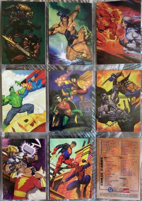 1995 dc vs marvel trading card set.