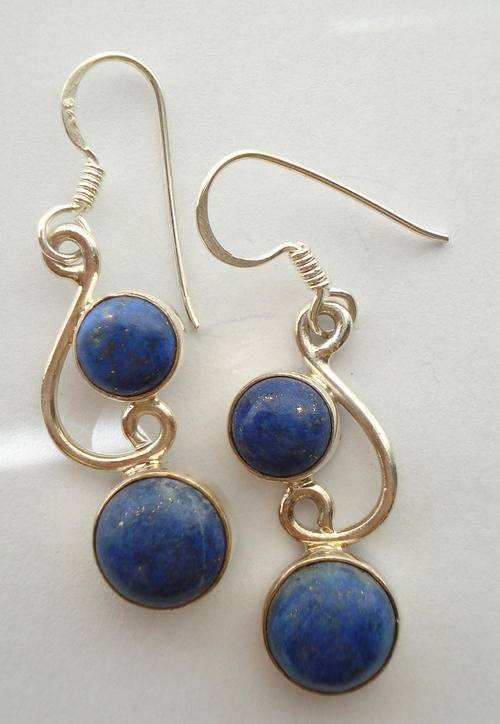 Exquisite Sterling Silver & Lapis earrings