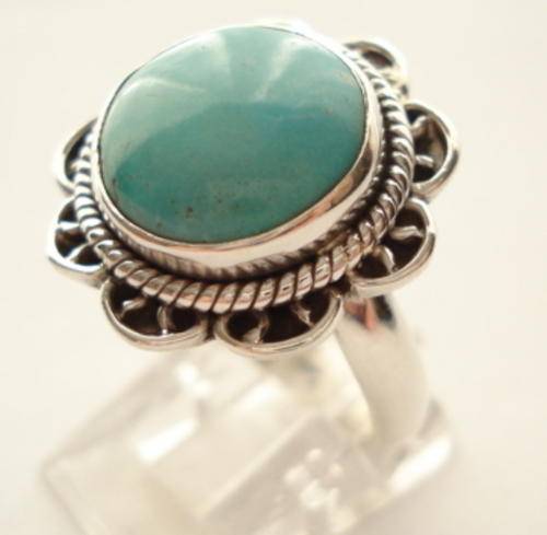 Turquoise Ring set in sterling silver .925