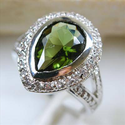 Peridot 925 Sterling Silver Gemstone RING