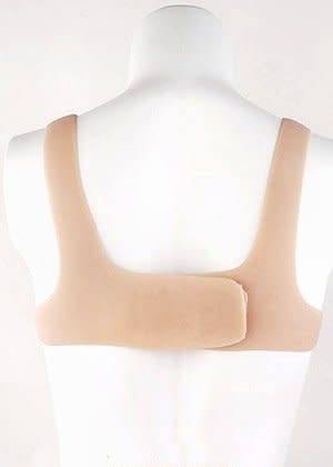Silicone breast forms - Half-vests, teardrop, backside velcro, nude