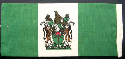 Rhodesian Car Pennant.  Double sided.