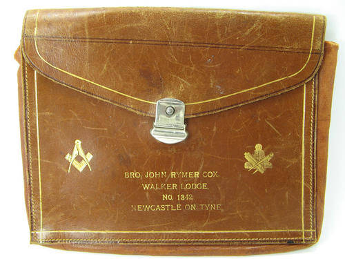 Masonic Leather Pouch