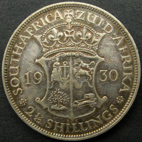 Top Grade Union Coin. 1930. Half Crown.