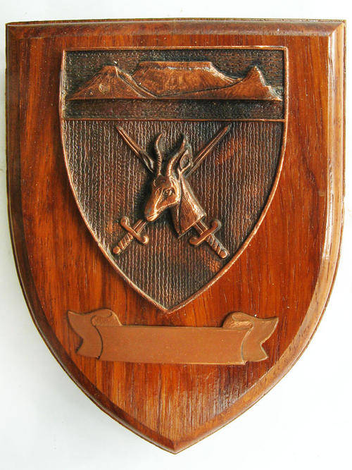 South Africa. Western Province Command. Plaque