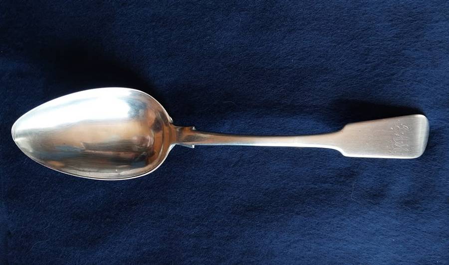 Cape silver serving spoon