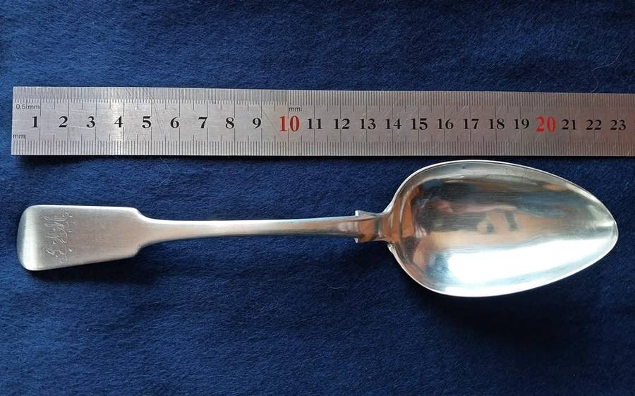 Cape silver serving spoon