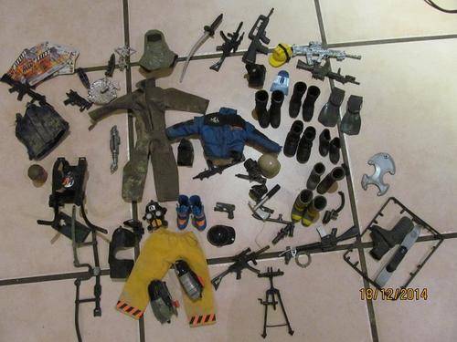 ACTION MAN- CLOTHING+ ASSESORIES +WEAPONS