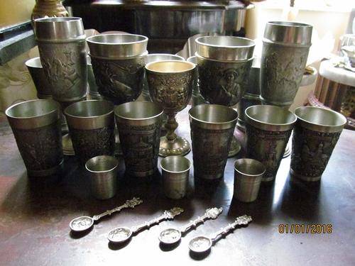 GERMAN  HUNTERS MUGS & GOBLETS COLLECTION-23 ItemsSALE Price