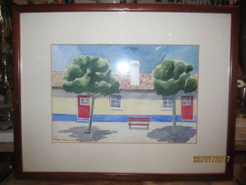 EQUILIBRIUM !! Framed Mixed Media - Landscape/Cityscape Art - International Artist - Signed