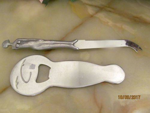 2X CaRRoL BoYeS !! Collectable Designer Bottle Opener and Cheese Knife
