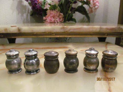 SPRINKLES !! Vintage Lot of Three Pairs of SP on B Salt n Pepper Shakers - Miniatures