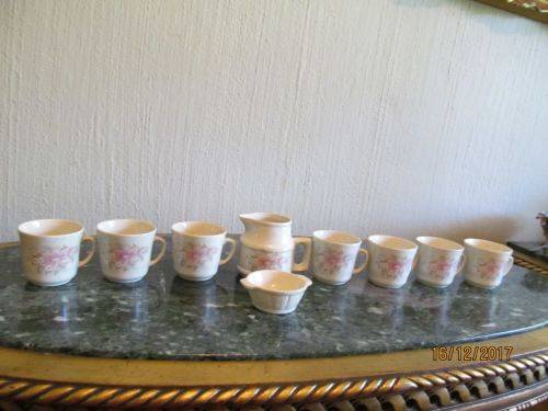RUEBECCA TEA !! Vintage Stoneware Ruebecca Collection Part Tea Set - 9 Items