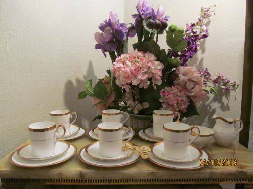 CLARENDON !! Vintage 1967-2001 Demitasse Lot/Set of Ridgway Fine Bone China - 20 Items