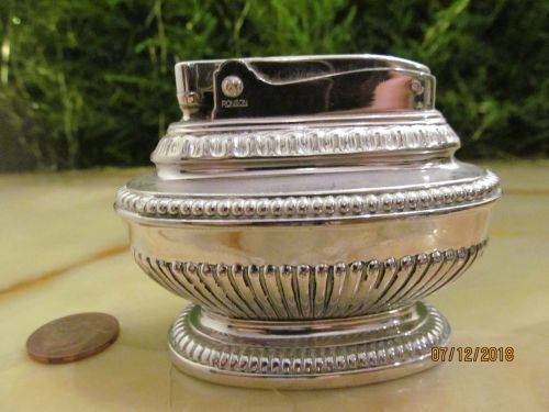RONSON !! Vintage 1936-1949 Queen Anne Silver Plated Ronson Wick Lighter