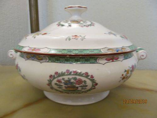 SPODE TUREEN !! Vintage 1940's Copeland Spode Lidded Vegetable Tureen - Korea Pattern