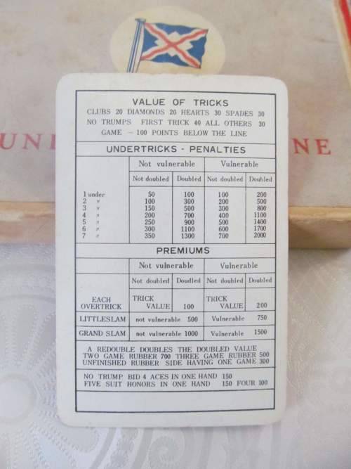 UNION-CASTLE LINE !! Rare Vintage Double Decks of Union-Castle Playing Cards & Original Box