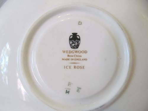 WEDGWOOD 5 !! Vintage 1960-1979 Pristine Condition Wedgwood Bone China "Ice Rose" Tea Trio