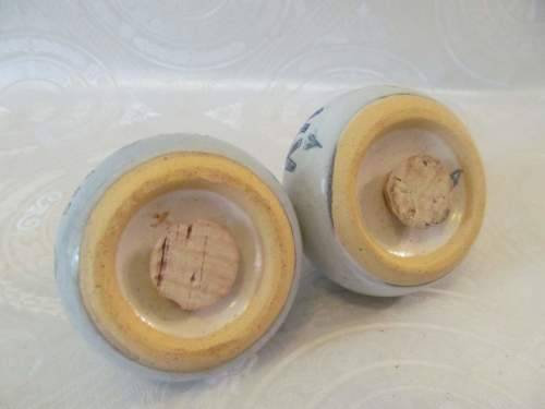 CERAMI ART !! Vintage Lot/Set of Hand Crafted & Decorated Art Pottery Salt n Pepper Shakers