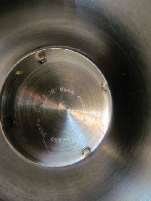 DESSERTS !! Vintage Lot of Two Stainless Dessert Trays each with 2 Dessert Bowls