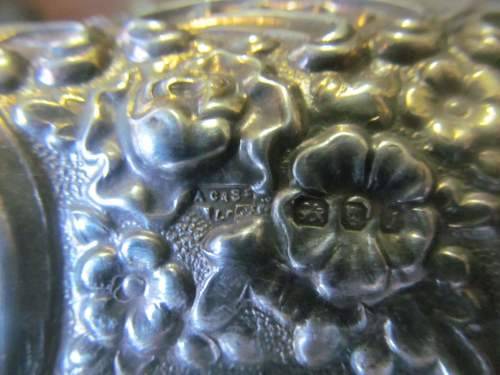 LONDON SILVER !! Vintage Ornately Crafted London Hallmarked .925 Sterling Sweets Dish