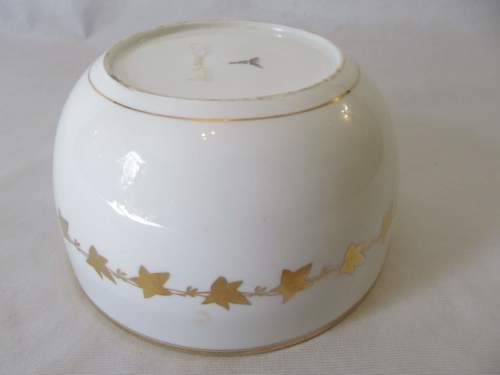 POWELL & BISHOP !! Extremely Rare Antique 1800's Fine Porcelain Salad Bowl