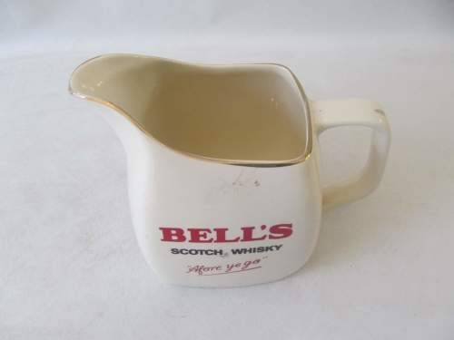 WADE !! Vintage Wade PDM Porcelain Bell's Scotch Whisky Water Jug with Gold Trim