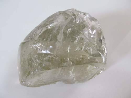 PAPERWEIGHT !! Vintage Decorative Rough Cut Clear Resin Paperweight