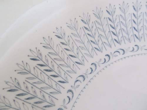 MELODY !! Rare Vintage 1960`s Melody Pattern Barker Bros Ironstone Cake Plate
