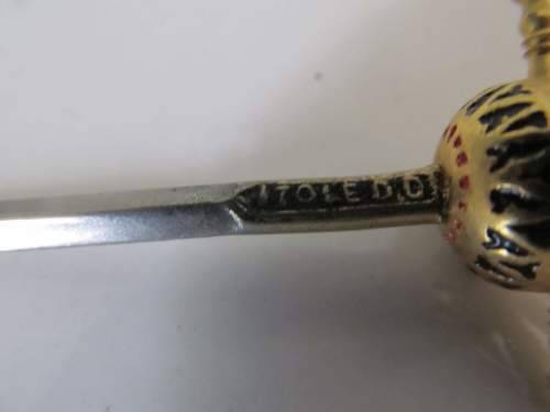 TOLEDO !! Vintage Lot of 6 Spanish Toledo Hand Made Cocktail Swords and 1 Other