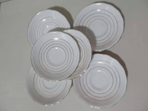 ROYAL VALE !! Vintage Lot of Six 1913-1953 Royal Vale Bone China Saucers