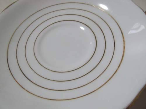 ROYAL VALE !! Vintage Lot of Six 1913-1953 Royal Vale Bone China Saucers
