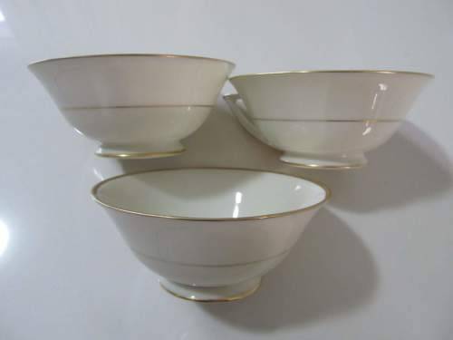 FISCHER and MIEG !! Rare Antique Lot of 3 Czechoslovakian Fine Porcelain Teacups