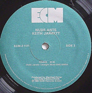 Keith Jarrett - Nude Ants (Live At The Village Vanguard) Vinyl LP (IMPORT) Excellent Condition