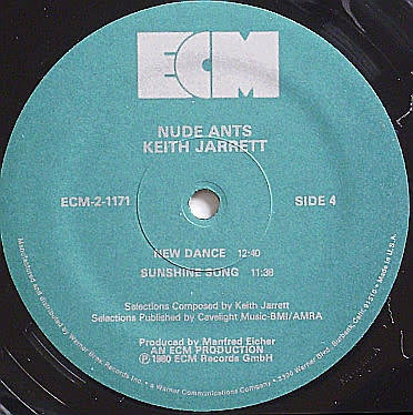 Keith Jarrett - Nude Ants (Live At The Village Vanguard) Vinyl LP (IMPORT) Excellent Condition