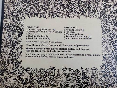 Jethro Tull - Stand Up Vinyl LP (IMPORT) Excellent Condition