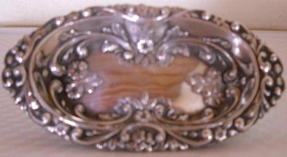 PRE WW11 SMALL OVAL SILVER DISH