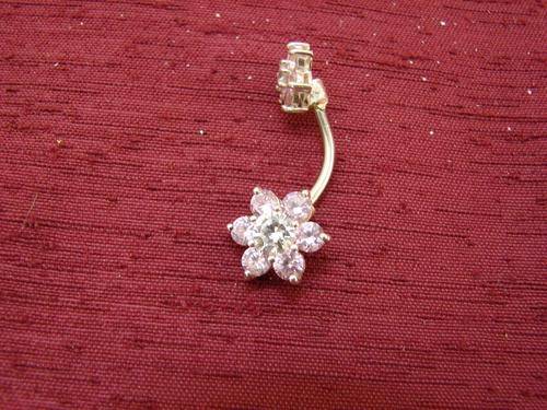 STERLING SILVER BELLY BUTTON RING !!!!
