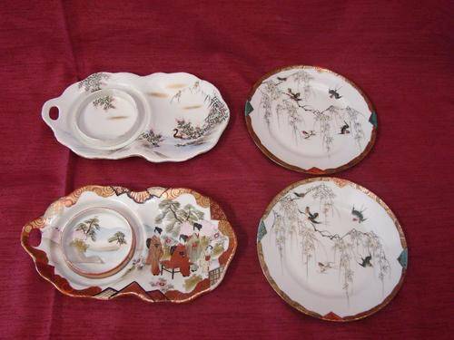 FOUR ORIENTAL PLATES