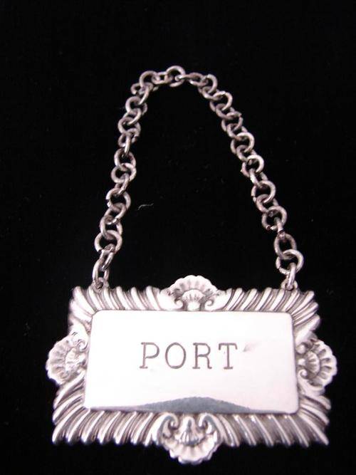 Silver plated Port / Decanter Label