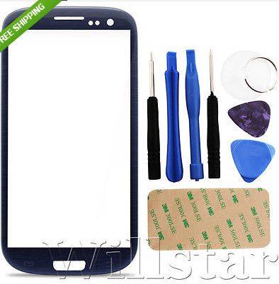 Samsung Galaxy S3 screen lense with tools.