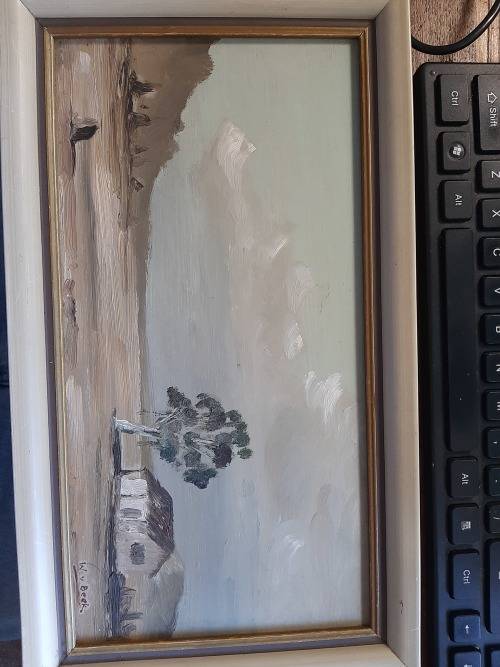 beautiful oil  on board w.v.Beek