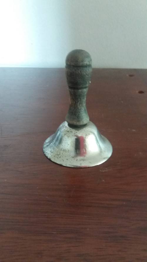 Small little bell with Wooden handle