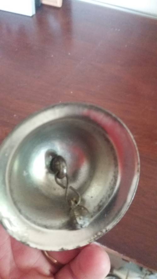 Small little bell with Wooden handle