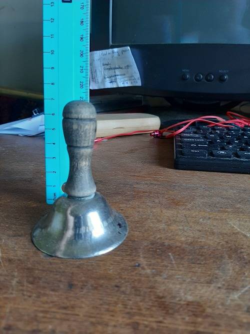 Small little bell with Wooden handle
