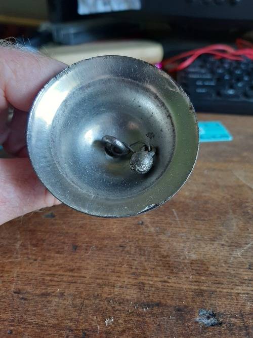 Small little bell with Wooden handle